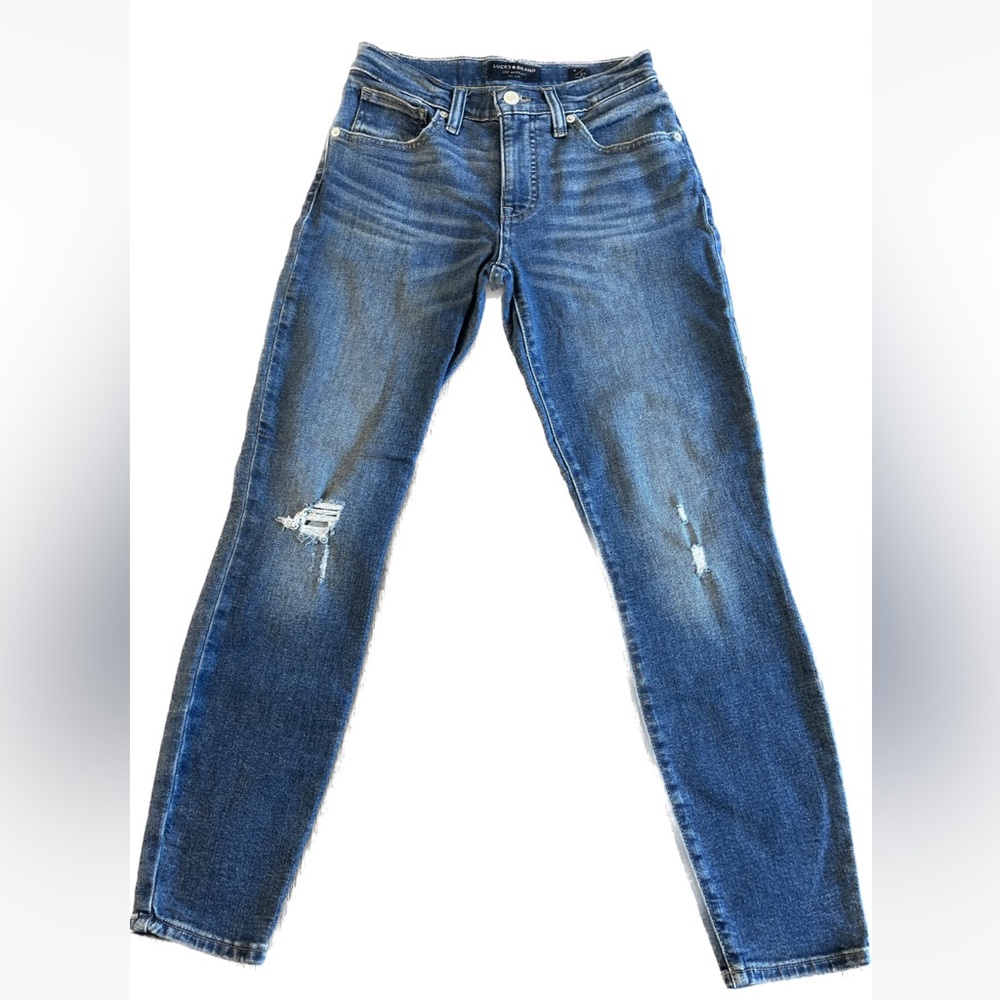 🍀 Lucky Brand Women’s Mid Skinny Ava Ankle Jeans, Size 24/7 A